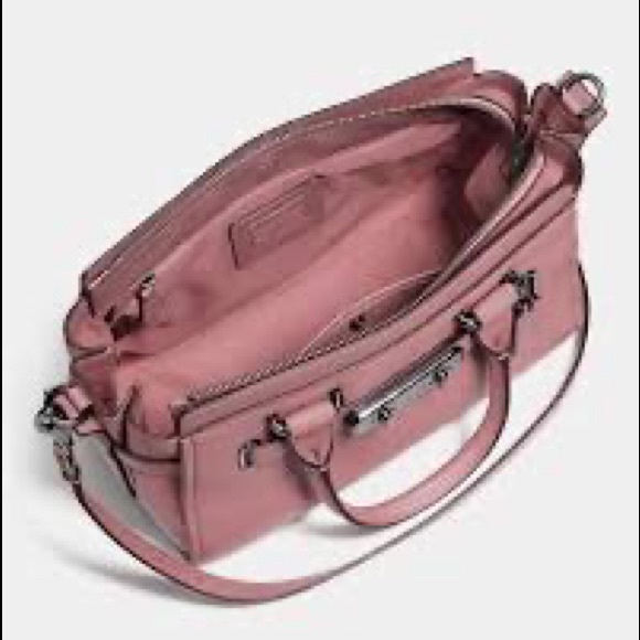 Coach Swagger 27 shoulder bag purse Dusty Rose / Gunmetal - Picture 9 of 9